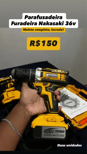 Maleta Parafusadeira Profissional Nakasaki