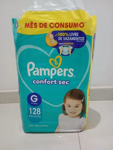 Vendo Pacotão de Fraldas Pampers Confort Sec Tamanho G