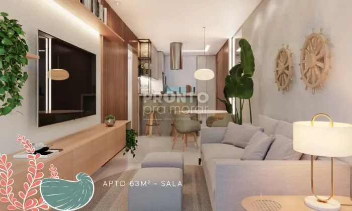 Flat com 1 quarto em Muro Alto