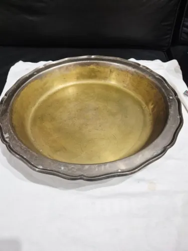 Salva Bandeja Grande 40cm Casa Das Festas Prateada Vintage