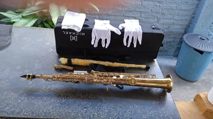 SAXOFONE SOPRANO MICHAEL - NOVO, NUNCA USADO