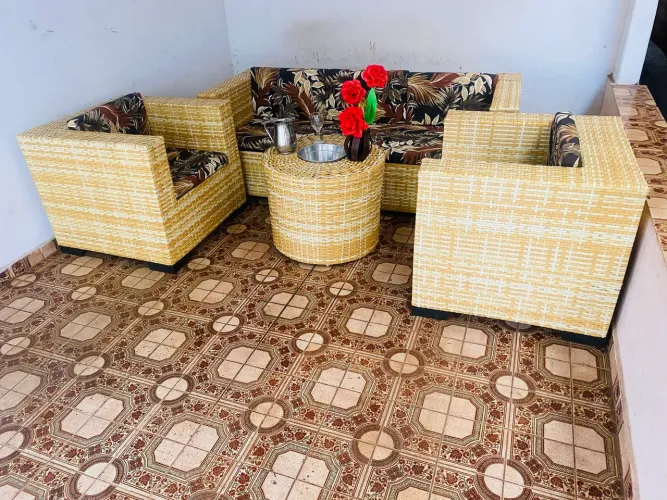 Conjunto de sofá de alto padrão de área externa 