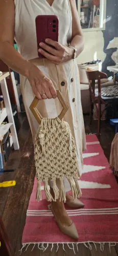 Bolsa macramê 