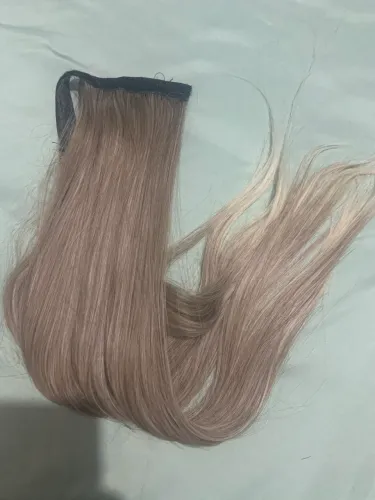 Aplique Rabo e tela tic tac loiro liso 60cm