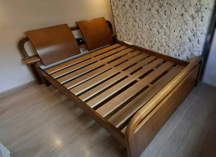 Cama Queen Estilo Japonesa Madeira Pura