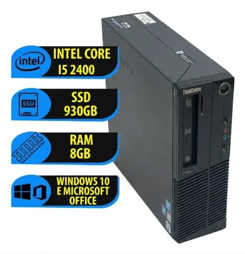 Lenovo ThinkCentre - i5 2400 + 930Gb armazenamento + 8gb RAM