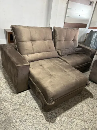 Sofá Coliseu Retrátil Reclinável 2,90m Pillow 30cm Premium Direto da Fábrica