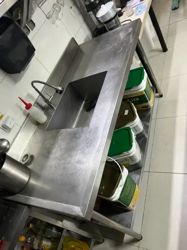 Pia em inox Cuba central