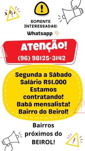 CONTRATANDO BABÁ! 