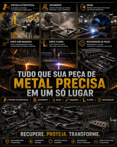 Restauração de peças metálicas em geral