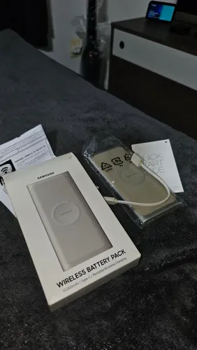 Power Bank Sansung wireless indução 10000mAh.