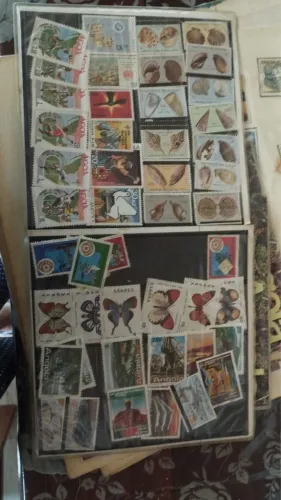 COLEÇÃO DE SELOS RARA 