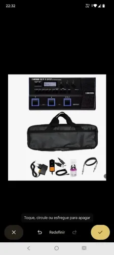 Pedaleira Boss Gt-1 original Boss Gt-1 com capa+fonte+cabo