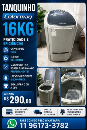 Tanquinho Colormaq 16kg