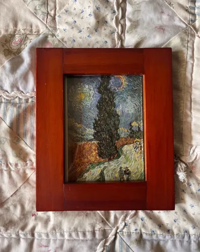 Porta retrato de madeira