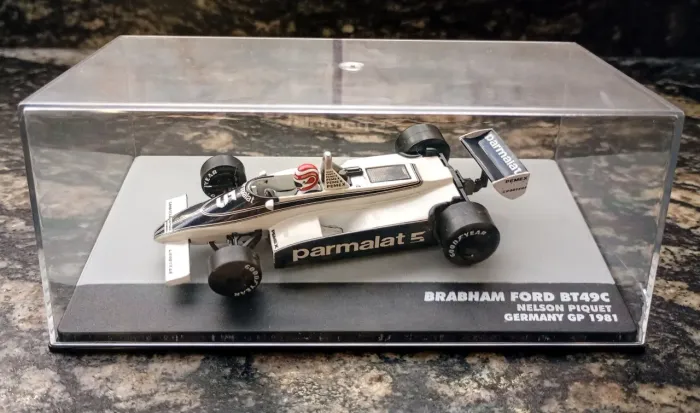 Miniatura Formula 1 Brabham BT49C Germany GP Nelson Piquet World Champion 1981
