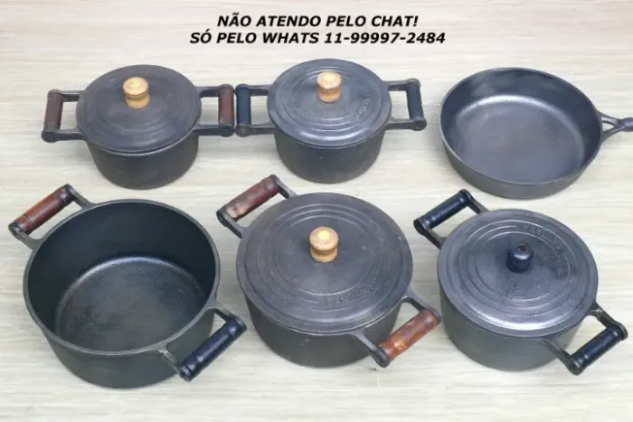 Panelas de ferro LEIA a descrição