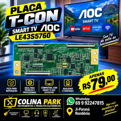 Placa T-con Smarttv AOC 43S5760