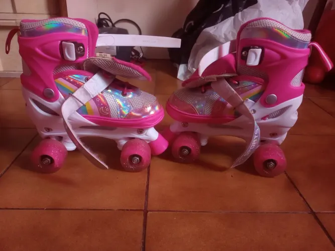 Patins infantil rosa