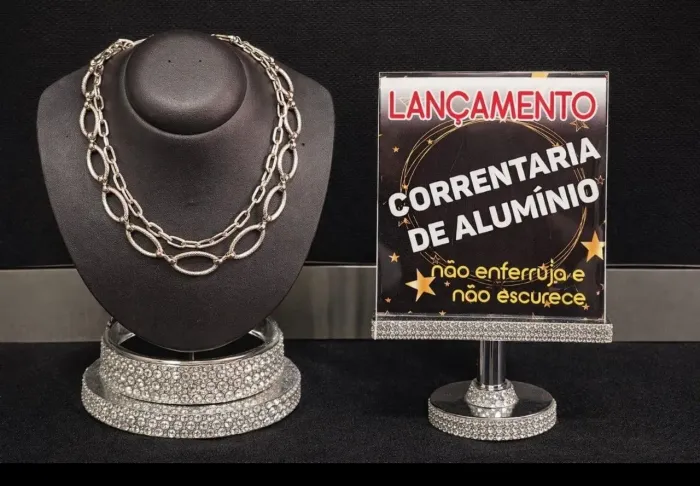 Correntaria de alumínio anodizado 