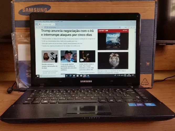 Notebook Samsung 4 GB Ram 128 GB SSD Win10+Pacote Office