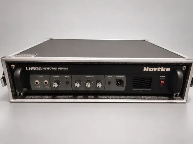 Cabeçote Hartke LH500 500W para Baixo + Case Rack