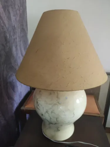 Abajur Cerâmica Vitrificada