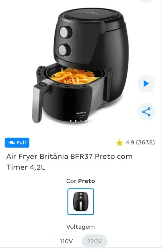 Air Fryer Britânia 
