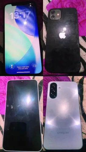 Troco ou Vendo: iPhone 12 128GB + Galaxy A17 128GB Novo