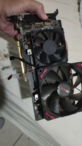 Placa vídeo R9 380 2gb fan adaptador