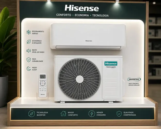 ? AR-CONDICIONADO 12.000 BTUs ? QUENTE E FRIO ?