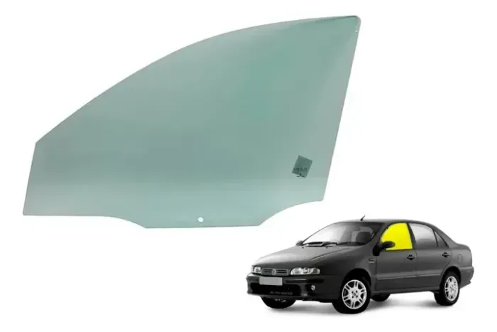 VIDRO PORTA DIANTEIRA LADO DIREITO MAREA e BRAVA (VERDE)