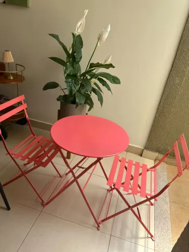 Conjunto original mesa + 2 cadeiras - Naterial Flora Origami