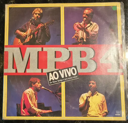 LP Vinil MPB 4 Ao Vivo Amigo é Para Essas Coisas