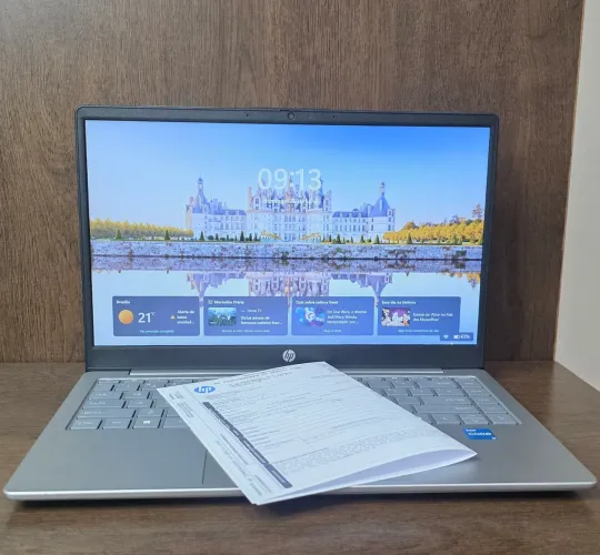 Notebook HP 14p NOVO, Ac Cart, i3 13ªg, 8GB, SSD Nvme 256GBB, Wi-Fi 6,Bat 6hs