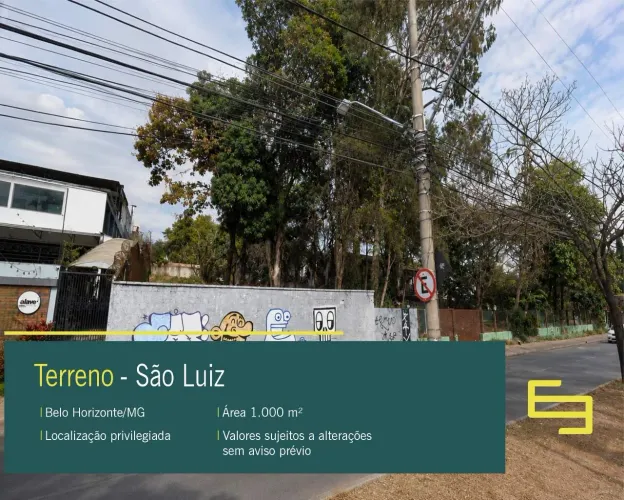Terreno à venda no bairro São Luiz em Belo Horizonte/MG.