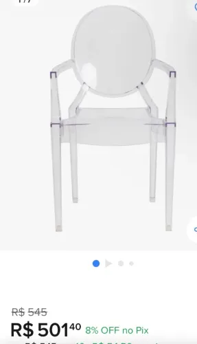 Cadeira tenho três 170 cada uma 