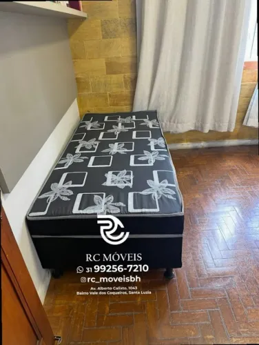 Cama box tamanho solteiro 88x1.88 Molas Ensacadas Acoplado Direto da Fábrica