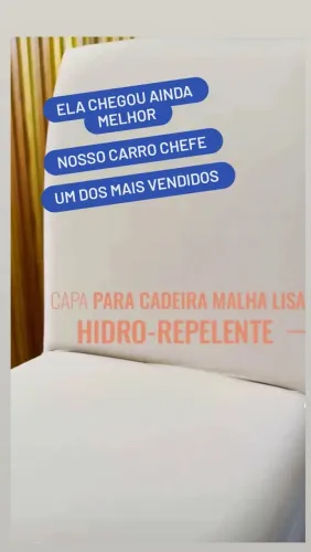 Capa para Cadeira Hidro-Repelente malha liso  
