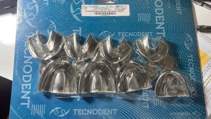 Kit de Moldeiras Lisas Inox com 8 peças 