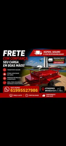 Frete é mudanças com com reboque 