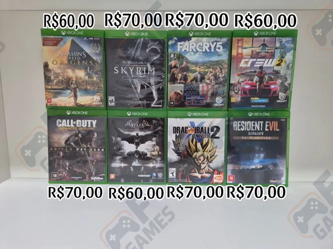 Jogos de Xbox One Seminovo | Aceito Cartão!!!