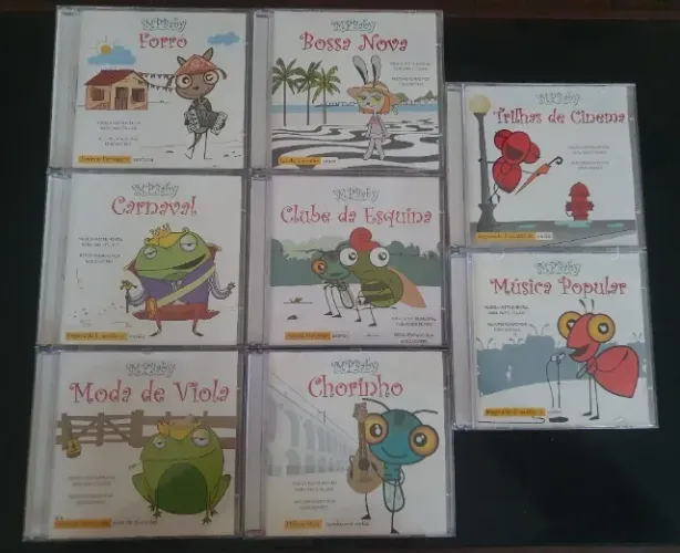 Coletânia MPBaby Ritmos e Especiais com 8 Cds Originais