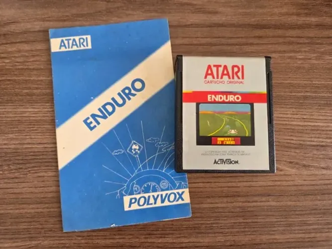 Enduro Polyvox Atari 2600 com manual original
