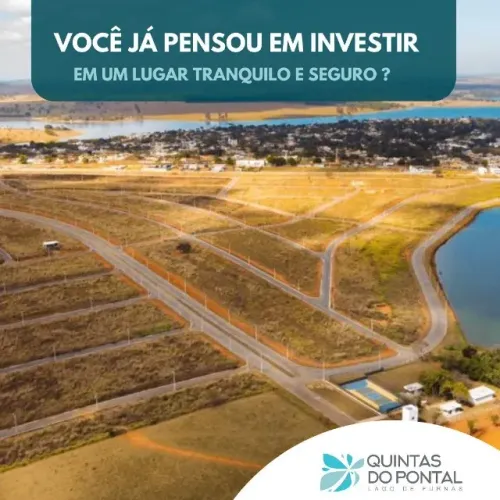 Lote 500m² Condomínio Fechado Formiga - Beira Lagoa Furnas - Quintas do Pontal