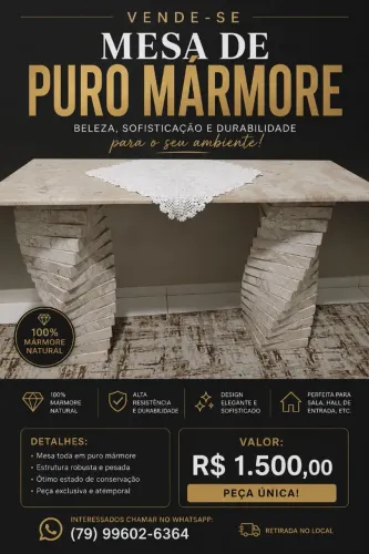 Mesa mármore.