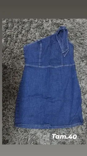 Vestido curto jeans