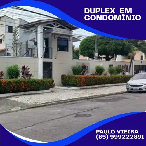 Vendo Duplex de Luxo Bairro Maraponga Com 3 Suítes, Projetados, Deck e Churrasqueira e 7 M