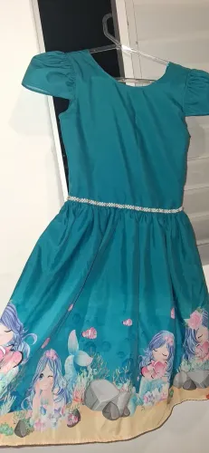 Vestido infantil Sereia