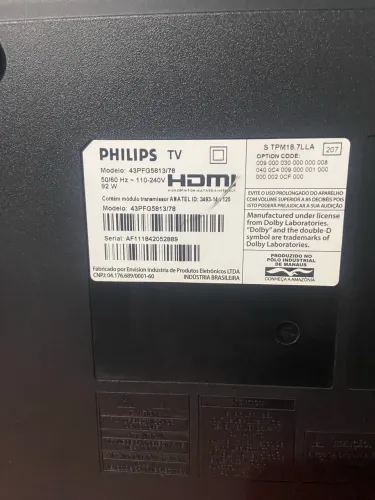 Smart tv 43 polegadas retirar as peças
